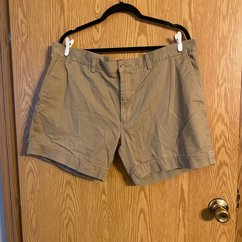 Ralph Lauren Tan Flat Front Casual Shorts